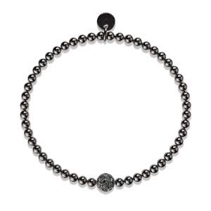 Discounted By Tag Discounted: Goal | Gunmetal | Crystal Soccer Ball Charm Bracelet