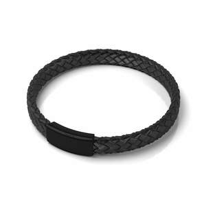 Gunmetal: Gunmetal | Infinity Braid | Mini Leather Bracelet