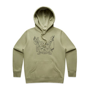 Products: Coat of Arms Womens Hoodie Noise Zealand