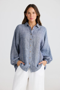 Shanty: Milano Shirt - Navy Fleck