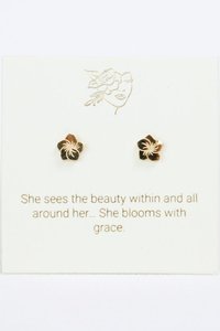 Love Lunamei: Plumera Stud Earrings - in Gold or Silver