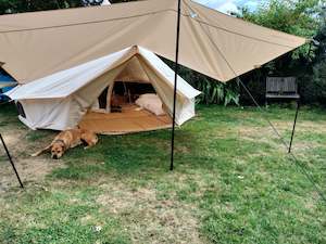 Bell Tents: Nomadic™ Superfly Premium Canvas Camping Fly and Awning