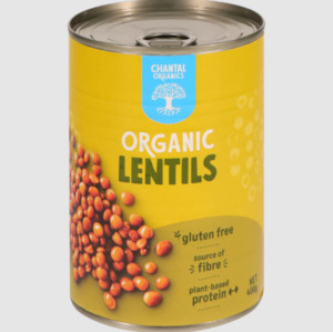 Convenience Food: Organic Brown lentils (400g tin)