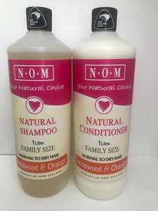 Nom Haircare: SANDALWOOD & ORANGE - Litre ( Family Size )