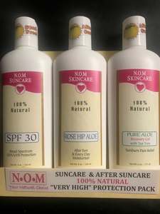 Nom Suncare Skincare: SUNCARE VERY HIGH PROTECTION PACK - 3 x 236ml