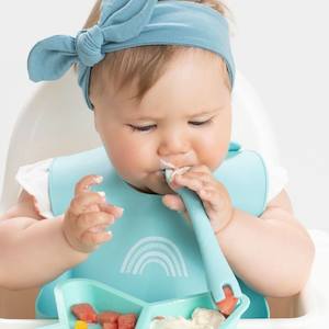Little Woods Kids Silicone Tableware: Silicone Baby Utensils 2 Pack