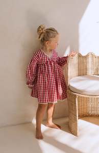 Dresses: LOLLY DRESS - CHERRY GINGHAM