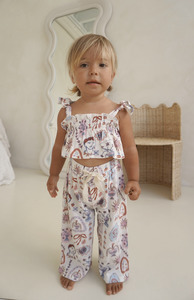 SOLEA TIE CROP & PANT SET