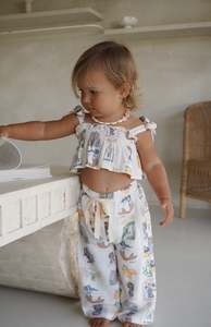 Bottoms: PAROS TIE CROP & PANT SET