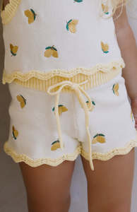 Bottoms: LIMONE KNIT SHORTS