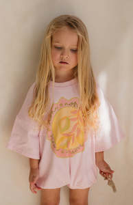 All: TOSCANA T SHIRT ROMPER - PINK