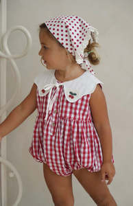 CHERRY POLKA HEADSCARF