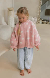 All: DOT CARDIGAN - BLUSH