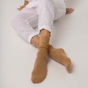 Possum Merino Wool Socks | HAMILTON | Beige