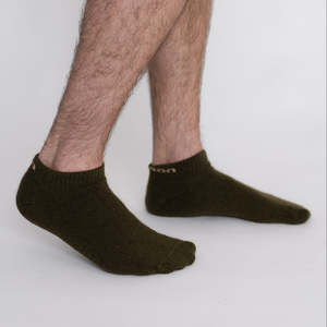 Mens: Possum Merino Wool Socks | NAPIER | Military Olive | Men