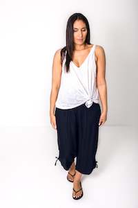 Pants: Black - Loose Bali Culottes