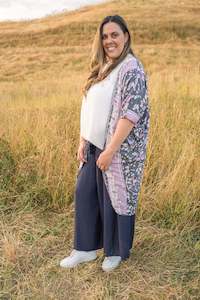 Kimonos: Songbird - Long Patterned Kimono