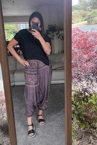 Aladdin Pants/Jumpsuit - Navy Mandala