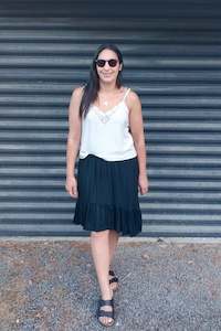 Pants: Short Anna Skirt - Black