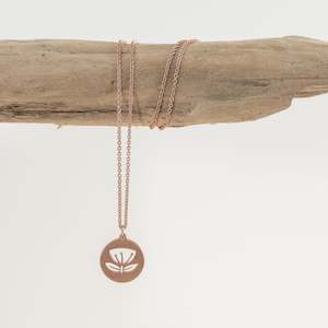 Necklaces: Pohutukawa Necklace- Rose Gold