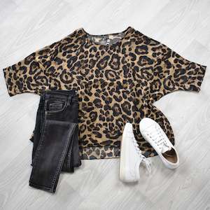 Animal Print Draped Top - Wild Collection