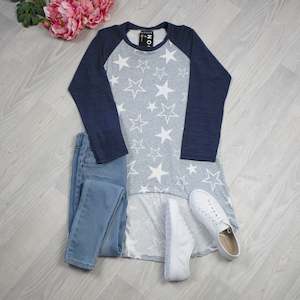 Weekly Recap 2 April 23: Quinn Star Top - Blue Marl Sleeve