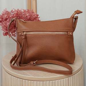 Bags: Vegan Leather Thorndon Bag - Tan