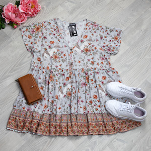 Boho Kara Tunics: Misty Fairytale - Boho Loose Kara Tunic