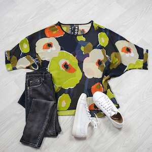 Draped Tops: Bold Snakeskin Draped Top - Wild Collection