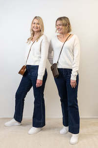 Giselle Flared Stretch Denim Jeans