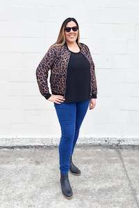 Zip Ups: Animal Print Zip Up