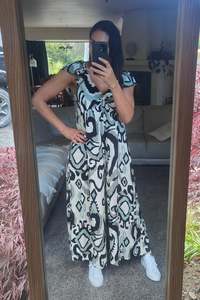 Dresses: Sage & Black - Wide leg Balenciaga Jumpsuit