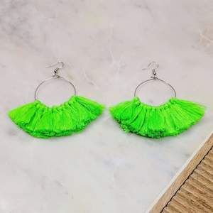 Jewellery: Neo Hoop Earrings - Fluro