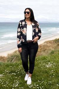 Shopyapps Product Labels Best Selling: Floral Nora Zip Up