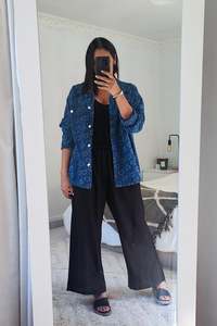 Shopyapps Product Labels Best Selling: Medium Denim - Daydreamer Shacket