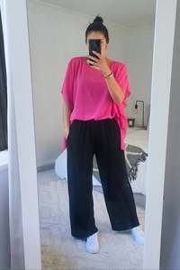 Floaty Chiffon Top - Pink