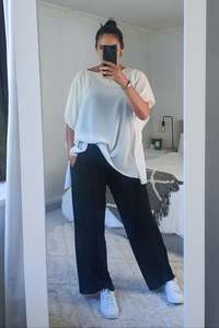 All D T And B T: Floaty Chiffon Top - White