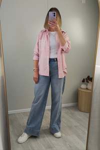 Candyfloss - Lace Pocket Mirabel Pinstripe Shirt
