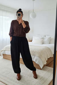PRE-ORDER Black Harem Pants