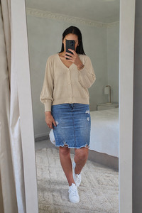 All Nooz Cardis: Narelle button up Cardi - Sand