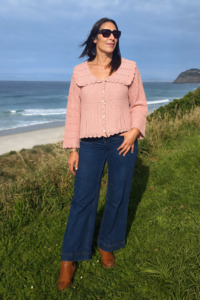 Lucia Knit Cardi - Misty Rose