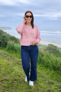 All Nooz Cardis: Blush Motif - Esme Button up Cardi