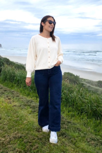 Cream - Cara Button up Cardi