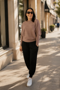 Tops: Biscuit - Nellie Ribbed  Batwing Knit