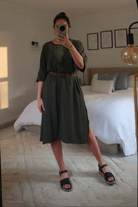 Dresses: Khaki - Long Beatrice Tunic