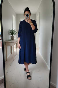 Dresses: Navy - Long Beatrice Tunic