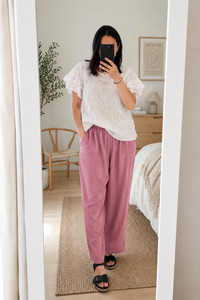 All: White - Broderie Anglaise Annie Top