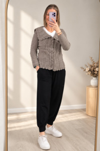 All Nooz Cardis: Lucia Knit Cardi - Sand