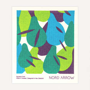 Frontpage: Pretty Pears - Green/Blue
