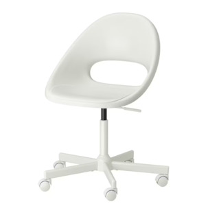 Home Office: Ikea Loberget / Malskar Office Chair, White